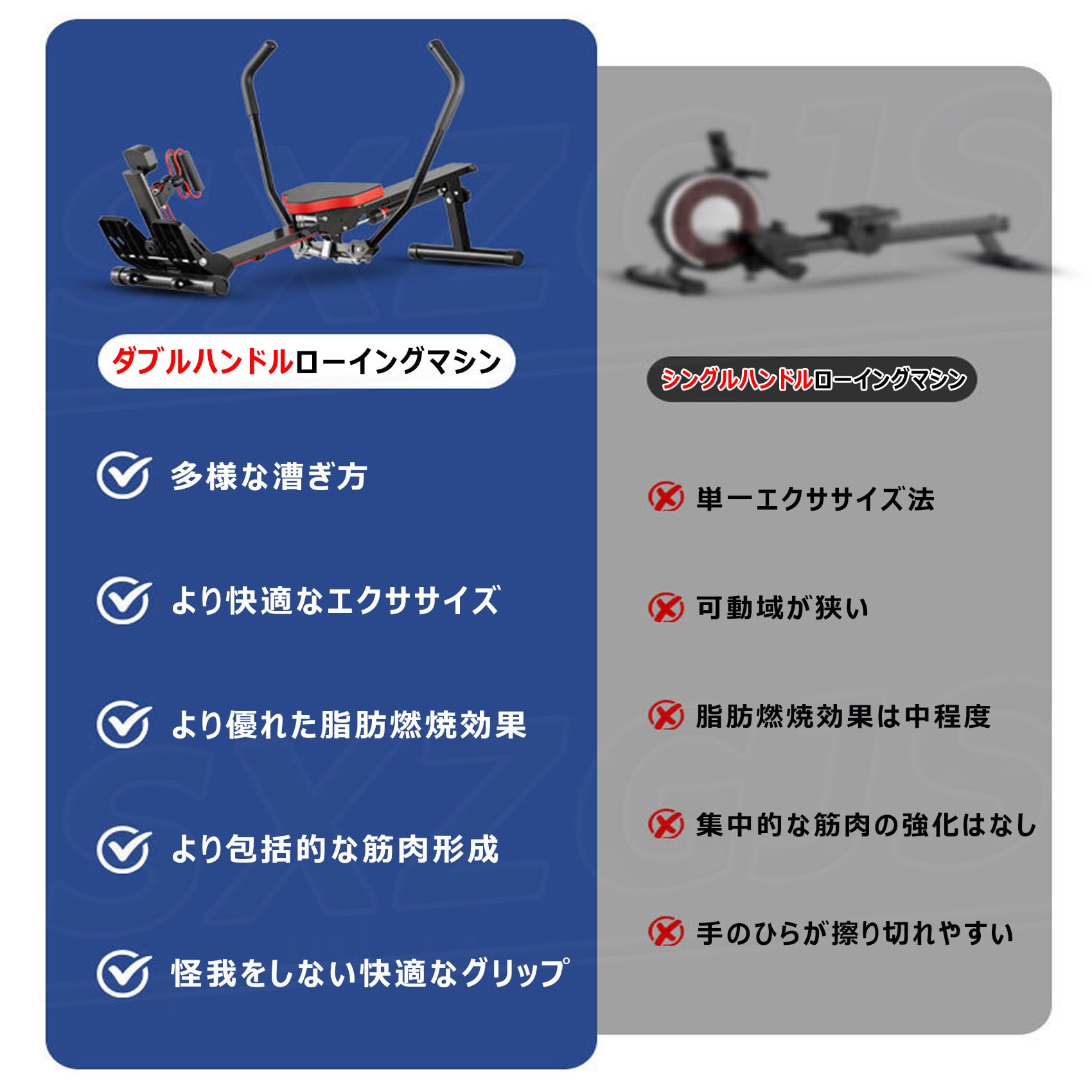 Amazon | ローイングマシン 家庭用 ボート漕ぎマシン 折りたたみ式